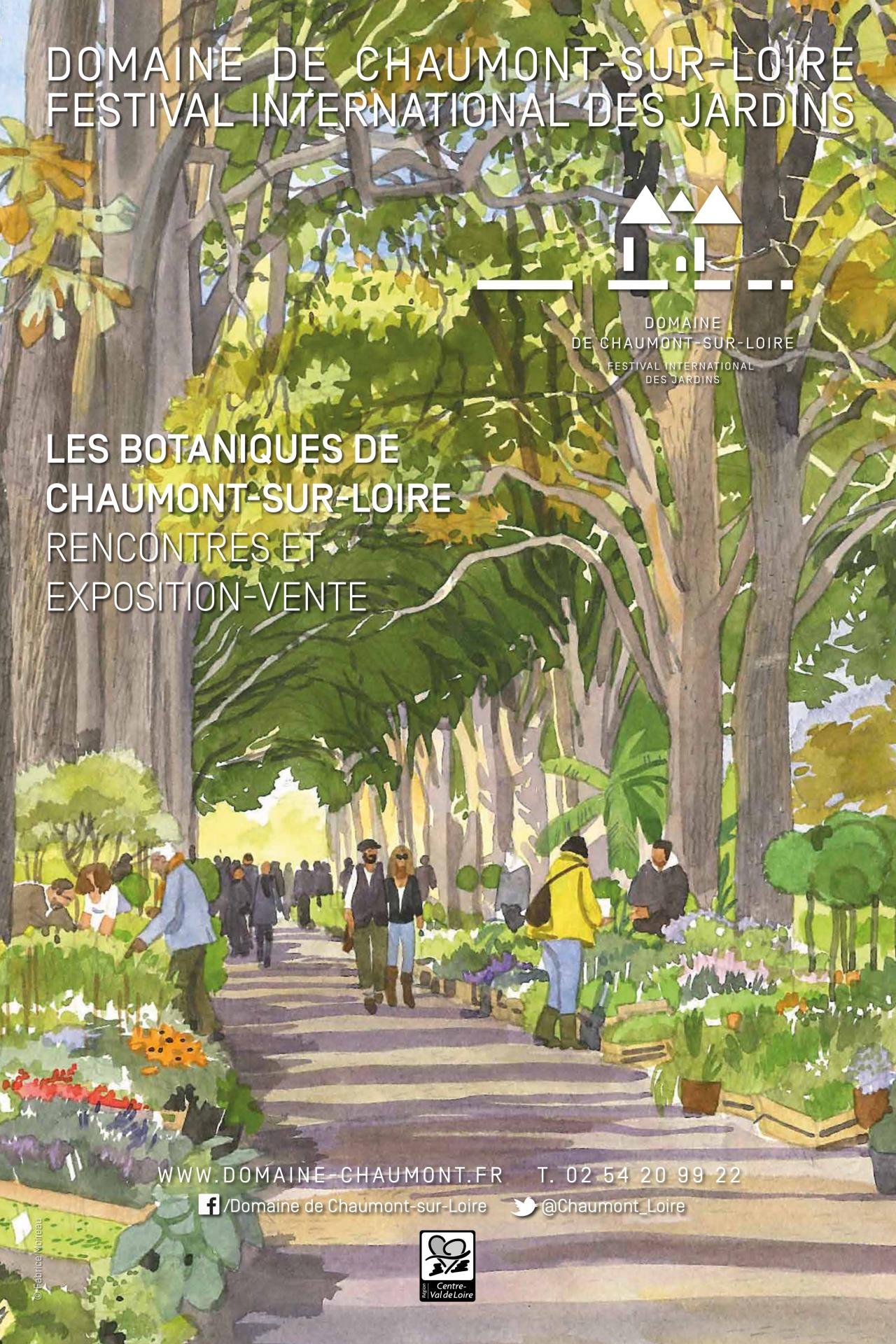 Affiche Les botaniques de Chaumont-sur-Loire plantes