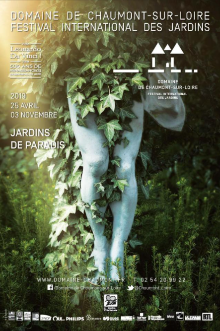 Affiche Jardins de Paradis Festival International des Jardins 2019 Chaumont sur Loire