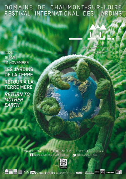 Affiche Les Jardins de la Terre Retour à la Terre Mère Festival International des Jardins 2020 Chaumont sur Loire