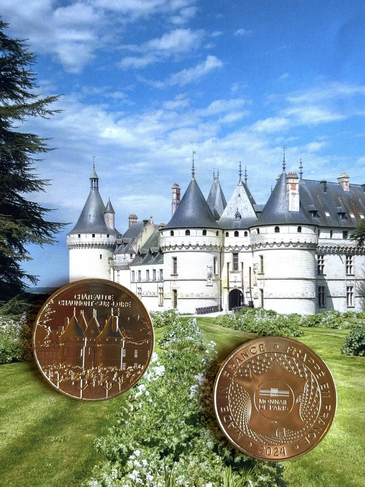 Médaille Domaine Chaumont-sur-Loire 2024 Monnaie de Paris souvenir